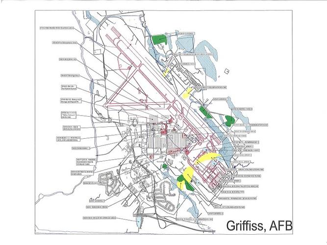 Civilian Exposure Other Superfund Sites - Griffiss AFB Location Map