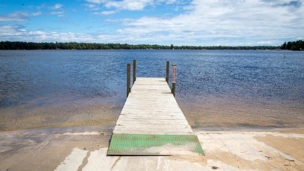 Civilian Exposure - Van Etten Lake in Oscada, Mich., has been contaminated with dangerous chemicals used in firefighting foam on the former Wurtsmith Air Force. (Adrienne St. Clair/News21)